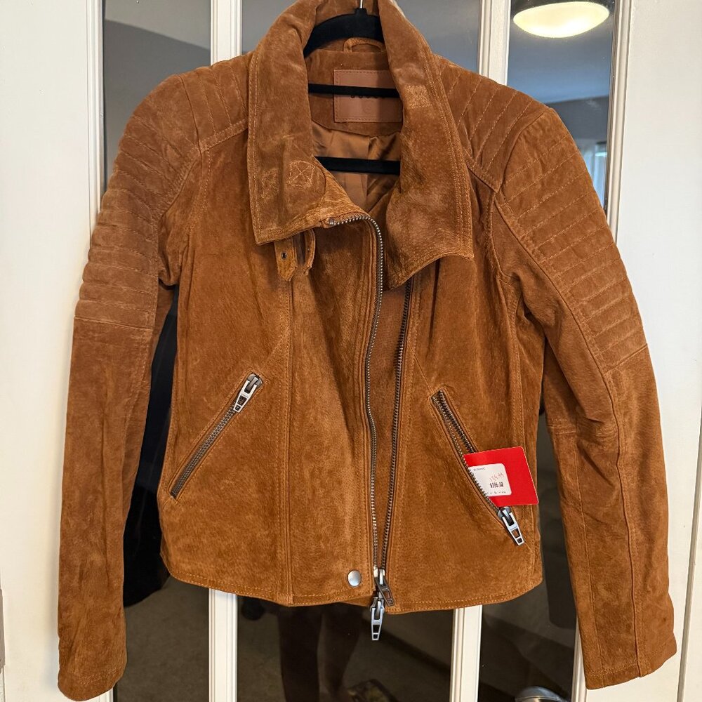 Women's Suede Jacket in Color Spice by Blank NYC Size Small